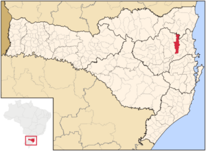 Location in Santa Catarina