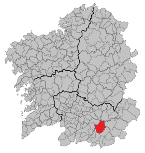 Location in Galicia