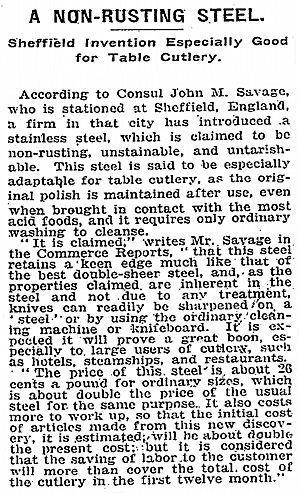 Stainless steel nyt 1-31-1915