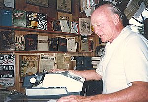 Stetson Kennedy at desk