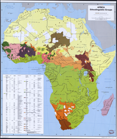 Africa ethnic groups 1996