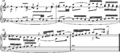 Bach Fugue C closing bars