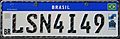 Brazilian vehicle license plate (2018-)