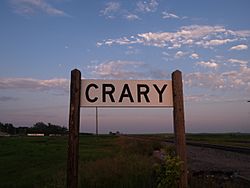 Sign at Crary