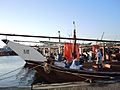 Dhows moored in Dubai