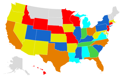 FBS teams by state (2022)