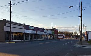 Commercial buildings along Queen Street