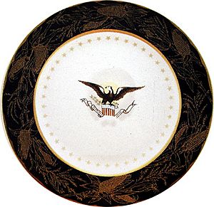 Harrison White House china