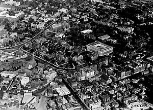 Harvard Square aerial 1921