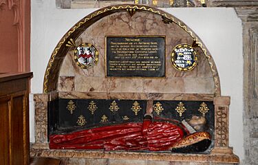 Kingston, All Saints church, memorial for Sir Anthony Benn