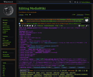 MediaWiki 1.41.0(wmf.22) source editing at English Wikipedia screenshot