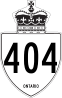 Highway 404 shield