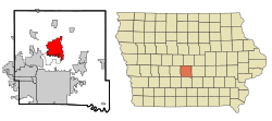 Location in the State of Iowa