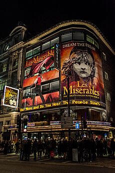 Queen's Theatre at Night