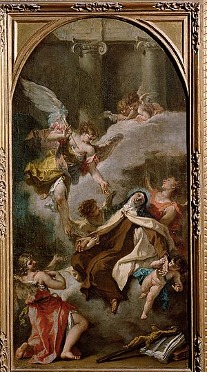 Sebastiano Ricci, , Kunsthistorisches Museum Wien, Gemäldegalerie - Vision der Hl. Therese von Avila - GG 6379 - Kunsthistorisches Museum