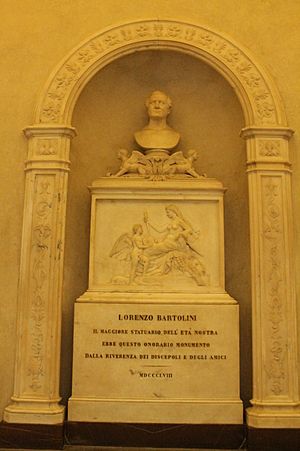 The grave of Lorenzo Bartolini, Church of Santa Croce, Florence