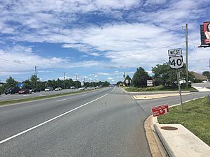 US 40 WB past MD 781