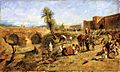 Weeks Edwin Lord Arrival of a Caravan Outside The City of Morocco