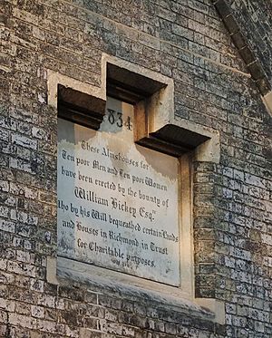 1834 Inscription at Hickey's Almshouses