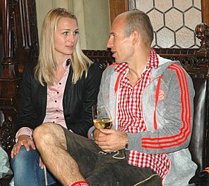 Bernadine und Arjen Robben 2656