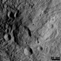 Central Mound at the South Pole Asteroid Vesta Hillshade