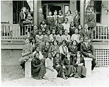 Class Photo on School Grounds