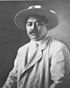 Jonah Kuhio Kalanianaole wearing campaign hat (PP-97-2-017)