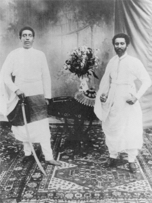 Lij Iyasu with Dejazmach Tafari