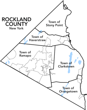 Map of Rockland County