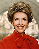 Photographic portrait of Nancy Reagan