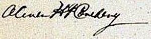 A sample of Cowdery's signature using his two middle initials