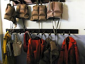 Poole lifeboat museum lifejackets