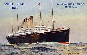 RMS Celtic (1901) postcard