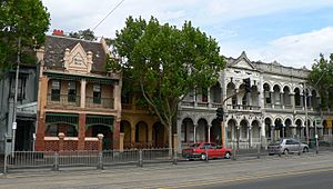 Terrace housing on nicholson street fitzroy