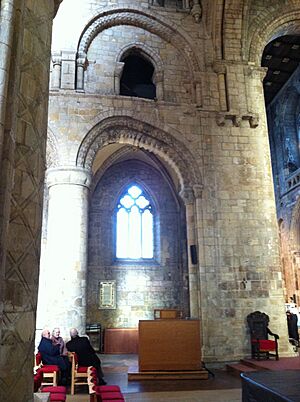 Tower totter in Selby Abbey