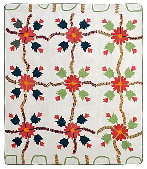 "Oak Leaf Variant" Applique Quilt