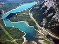 Barrier Lake Kananaskis Aerial