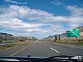 British Columbia Highway 1 just east of Kamloops heading westbound.