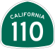 State Route 110 marker