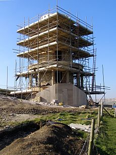 Clavell Tower re-erected february 2008