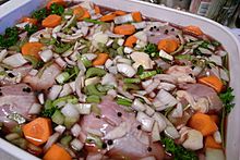 Coq au Vin - Marinating