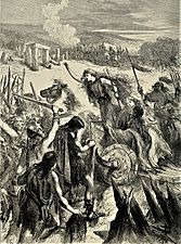 Engraving of Bodica's rebellion