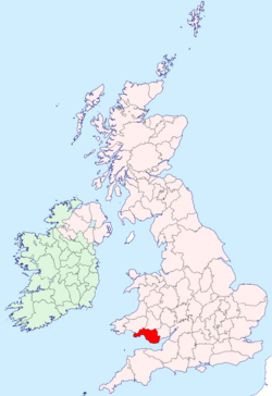 Glamorgan shown within the United Kingdom