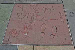 Impronte di Bruce Willis al TCL Chinese Theatre - Los Angeles - USA - agosto 2011