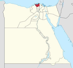 Kafr El Sheikh Governorate on the map of Egypt