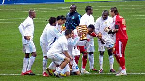 L'OM, vainqueur de la Coupe de la Ligue