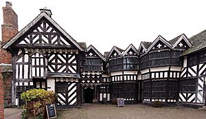 Little Moreton Hall courtyard