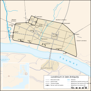 Map Londinium 400 AD-en