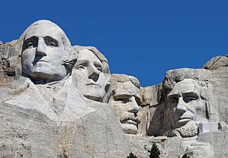 Mount Rushmore Closeup 2017