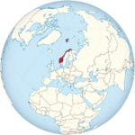 Norway on the globe (Europe centered).svg